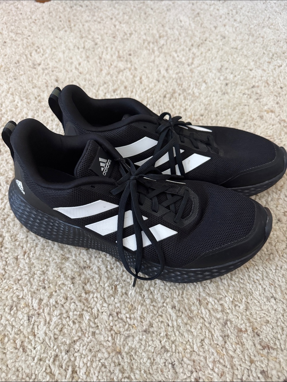 adidas Cloudfoam / adidas Neo Cloudfoam black and white sneakers